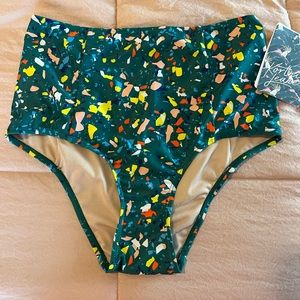 Small terrazzo cut high kortni jeane NWT